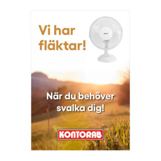 Kontorab Skylt "Fläktar"