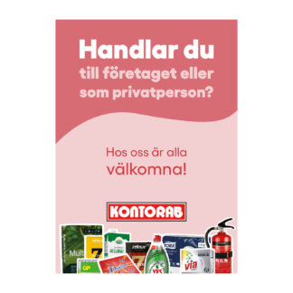 Skylt "Företag eller privat"