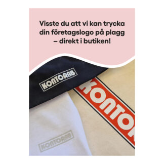 Skylt "Trycka kläde i butik"