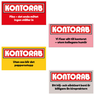 Kontorab Mäklarskylt Set 4-pack